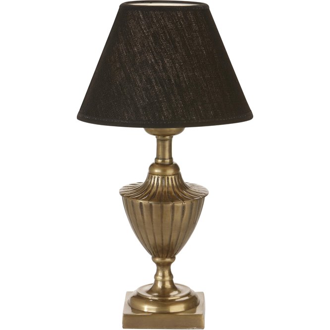 Lampa stołowa klasyczna metalowa Pollino mosiądz